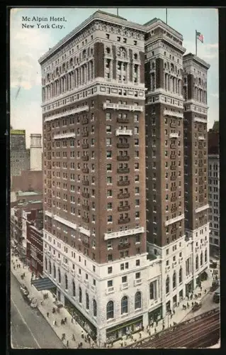AK New York, NY, Ansicht vom McAlpin Hotel, Broadway