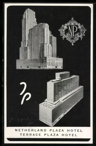 AK Cincinnati, OH, Netherland Plaza and Terrace Plaza Hotel