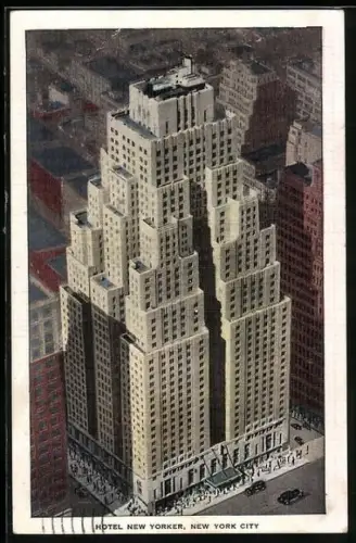 Künstler-AK New York, NY, Hotel New Yorker, 34th St.