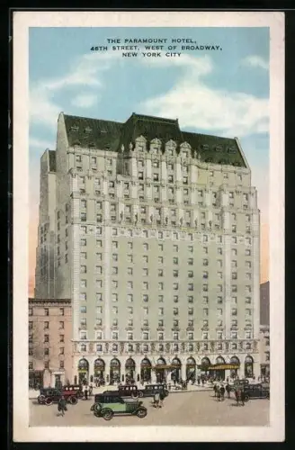 AK New York, NY, The Paramount Hotel, 46th Street