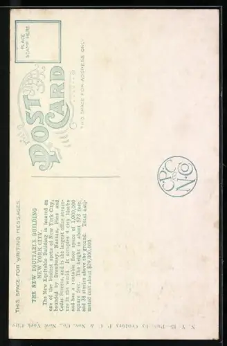 AK New York, NY, Equitable Building