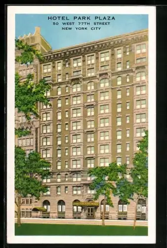 AK New York, NY, Hotel Park Plaza, 50 West 77th Street