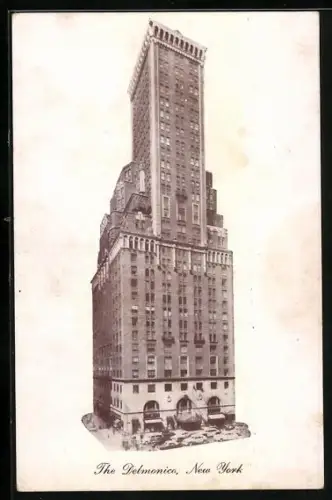 AK New York, NY, The Delmonico Hotel, Park Avenue and 59th Street