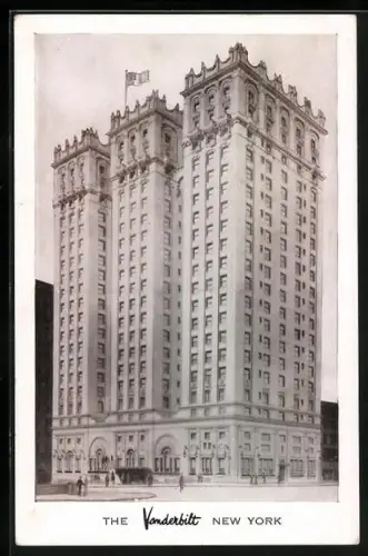 AK New York, NY, The Vanderbilt Hotel, Park Avenue