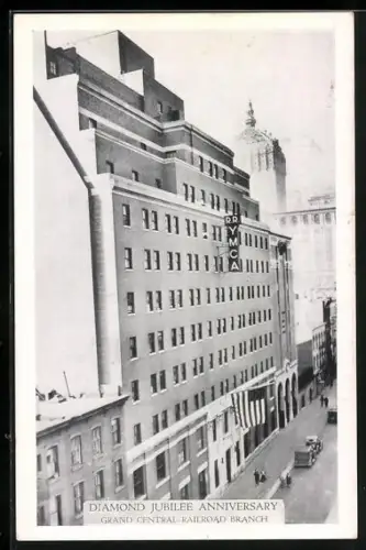 AK New York, NY, Grand Central Railroad YMCA Building, Diamond Jubilee Anniversary
