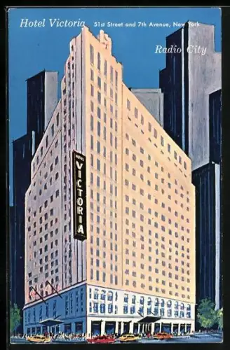 AK New York, NY, Hotel Victoria, 51 th Street and 7th Avenue