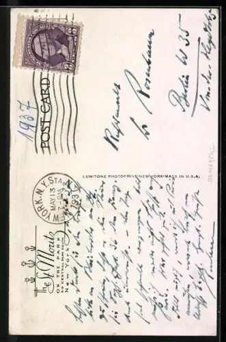 AK New York, NY, The St. Moritz on the Park, 50 Central Park South