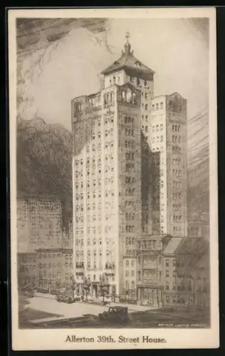 AK New York, NY, Allerton 39th. Street House