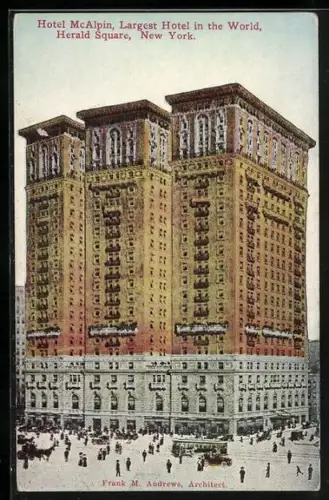 AK New York, NY, Hotel McAlpin, Herald Square