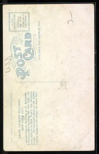 AK New York, NY, Adams Express Building, 61 Broadway