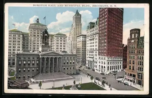 AK New York, NY, Borough Hall and Municipal Bldg.