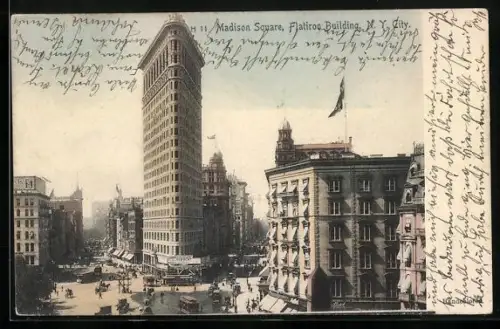 AK New York, NY, Madison Square, Flatiron Building