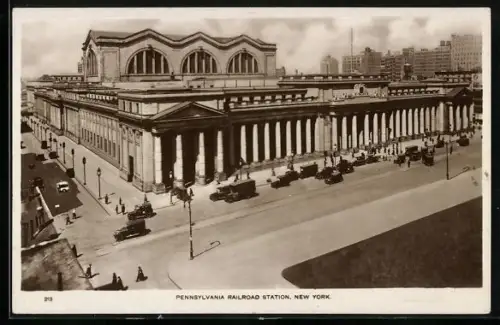 AK New York, NY, Pennsylvania Railroad Station, Bahnhof