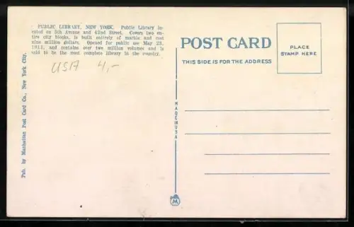 AK New York, NY, Public Library