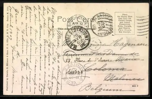 AK New York, NY, St. Patrick`s Cathedral, Cathedral of St. John the Divine, Sailors` and Soldiers` Monument