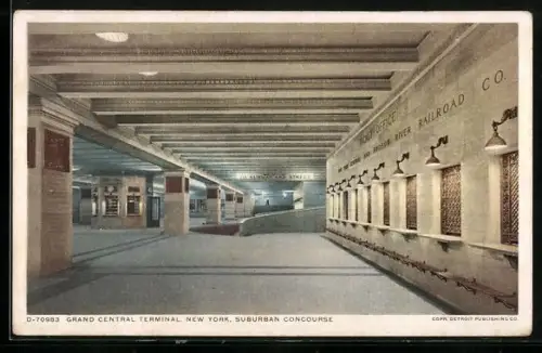 AK New York, NY, Grand Central Terminal, Suburban Concourse