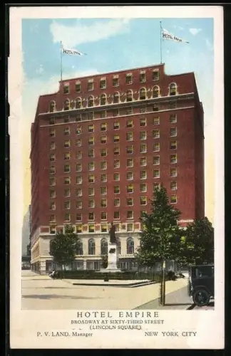 AK New York, NY, Hotel Empire, Broadway at 63rd Street