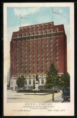 AK New York, NY, Hotel Empire, Broadway at 63rd Street, Lincoln Square