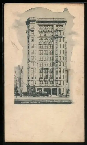 AK New York, NY, View of Hotel Savoy