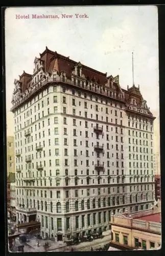 AK New York, NY, Hotel Manhattan