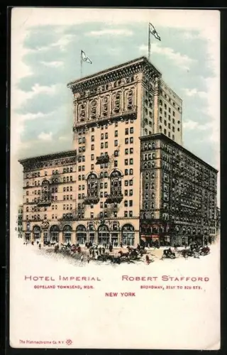 AK New York, NY, Hotel Imperial, Mgr. Copeland Townsend