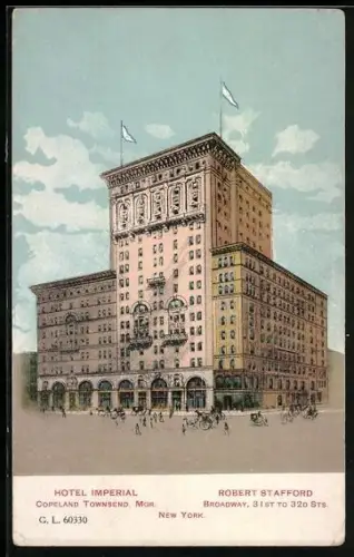 AK New York, NY, Hotel Imperial, Robert Stafford, Broadway 31st to 32nd Sts.