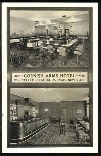 AK New York, NY, Cornish Arms Hotel, 23rd Street near 8th Avenue