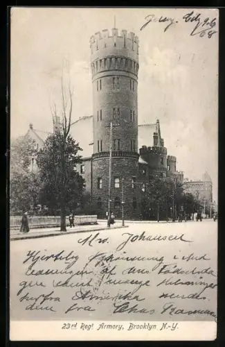 AK New York, NY, Brooklyn, 23rd Regiment Armory