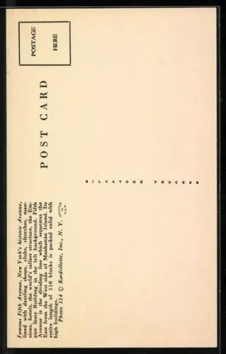 AK New York, NY, View of the 5th Avenue from upper deck of a bus