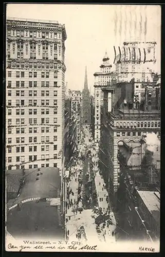 AK New York, NY, View of the Wallsreet