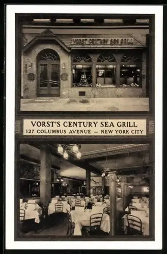 AK New York, NY, Vorst`s Century Sea Grill, 127 Columbus Avenue, dining room