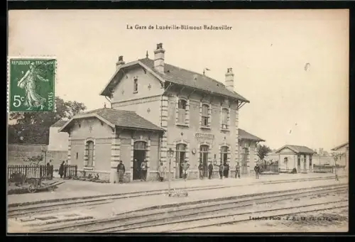 AK Lunéville, La Gare de Lunéville-Blâmont-Badonviller