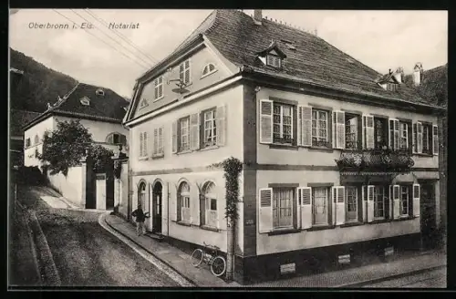 AK Oberbronn i. Els., Partie am Notariat