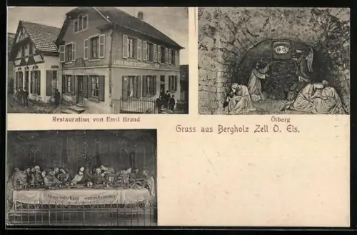 AK Bergholz /Zell, Restaurant von Emil Brand, Ölberg