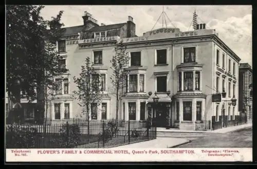 AK Southampton, Flower`s Family and Commercial Hotel, Queen`s Park