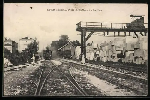 AK Savonnières-en-Perthois /Meuse, La Gare