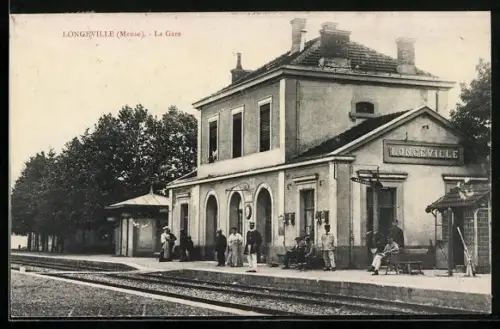 AK Longeville /Meuse, La Gare