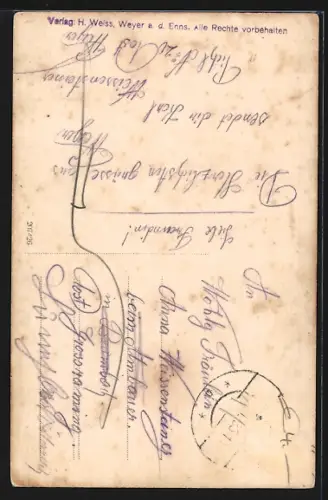 AK Weyer a. d. Enns, Panoramablick vom Kreuzberg