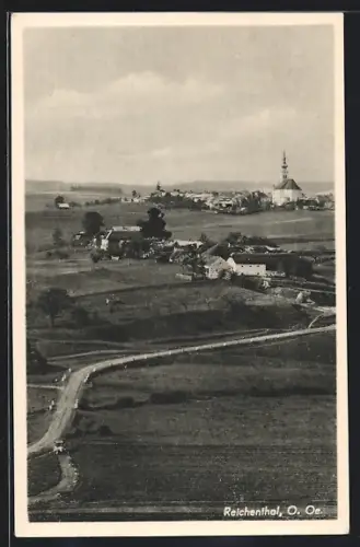AK Reichenthal, Ortsansicht mit der Kirche