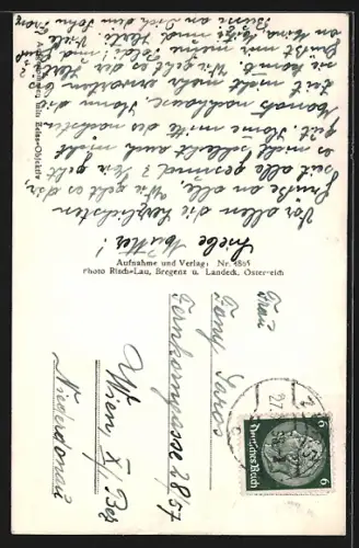 AK Langen a. Arlberg, Partie an der Kirche