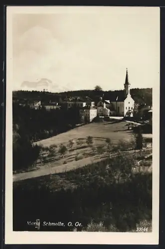 AK Maria Schmolln /O. Oe., Blick zur Kirche im Ort