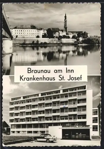 AK Braunau am Inn, Krankenhaus St. Josef, Flusspartie im Ort