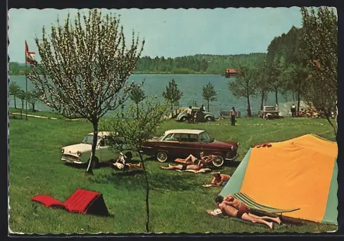 AK Franking, Holzöster, Zeltplatz am See