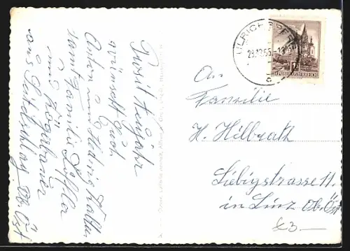 AK Ulrichsberg /O. Ö., Ortsansicht mit Feldern der Umgebung