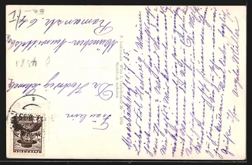 AK St. Nikola a. d. Donau, Strudengau, Panorama mit Kirche