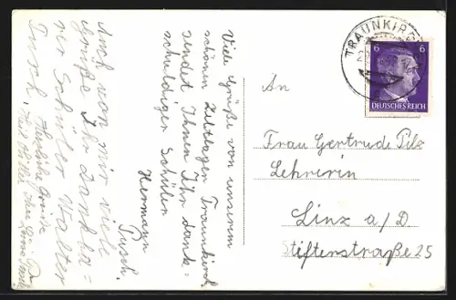 AK Traunkirchen /O. D., Teilansicht vom Malerwinkel aus