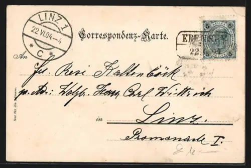 AK Ebensee, Dampfschiff und Segelboot auf dem Traunsee