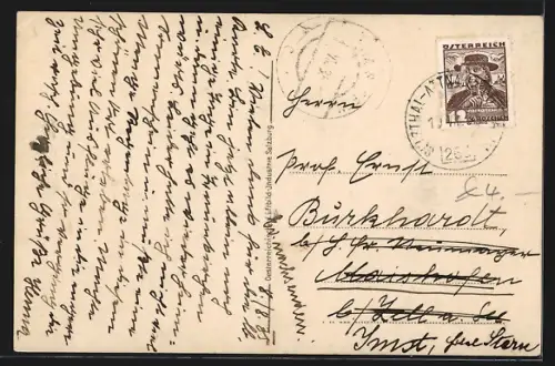 AK Traunkirchen am Traunsee, Salzkammergut, Teilansicht, Fliegeraufnahme