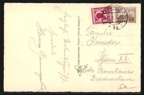 AK Traunkirchen, Teilansicht mit Traunstein