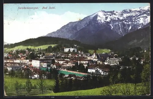 AK Bad Ischl, Panoramablick auf den Kurort